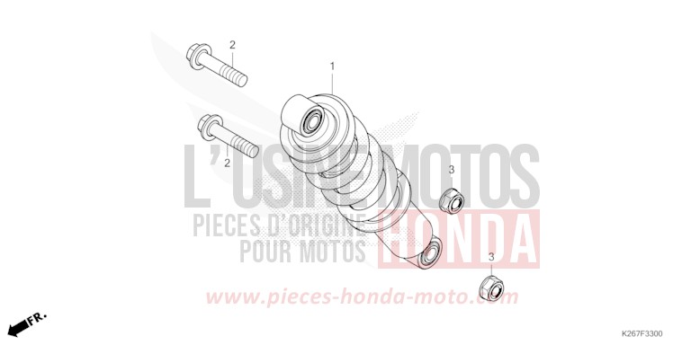 KISSEN, HINTEN von MSX GROM A MAT GUNPOWDER BLACK METALLIC (NH436) von 2021